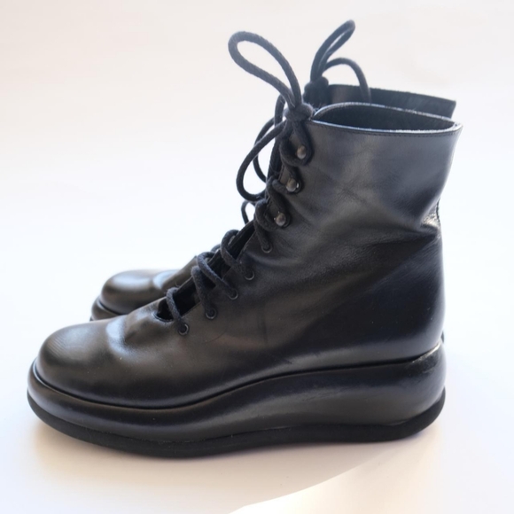 Espace Robert Clergerie platform lace up boots - Picture 2 of 6